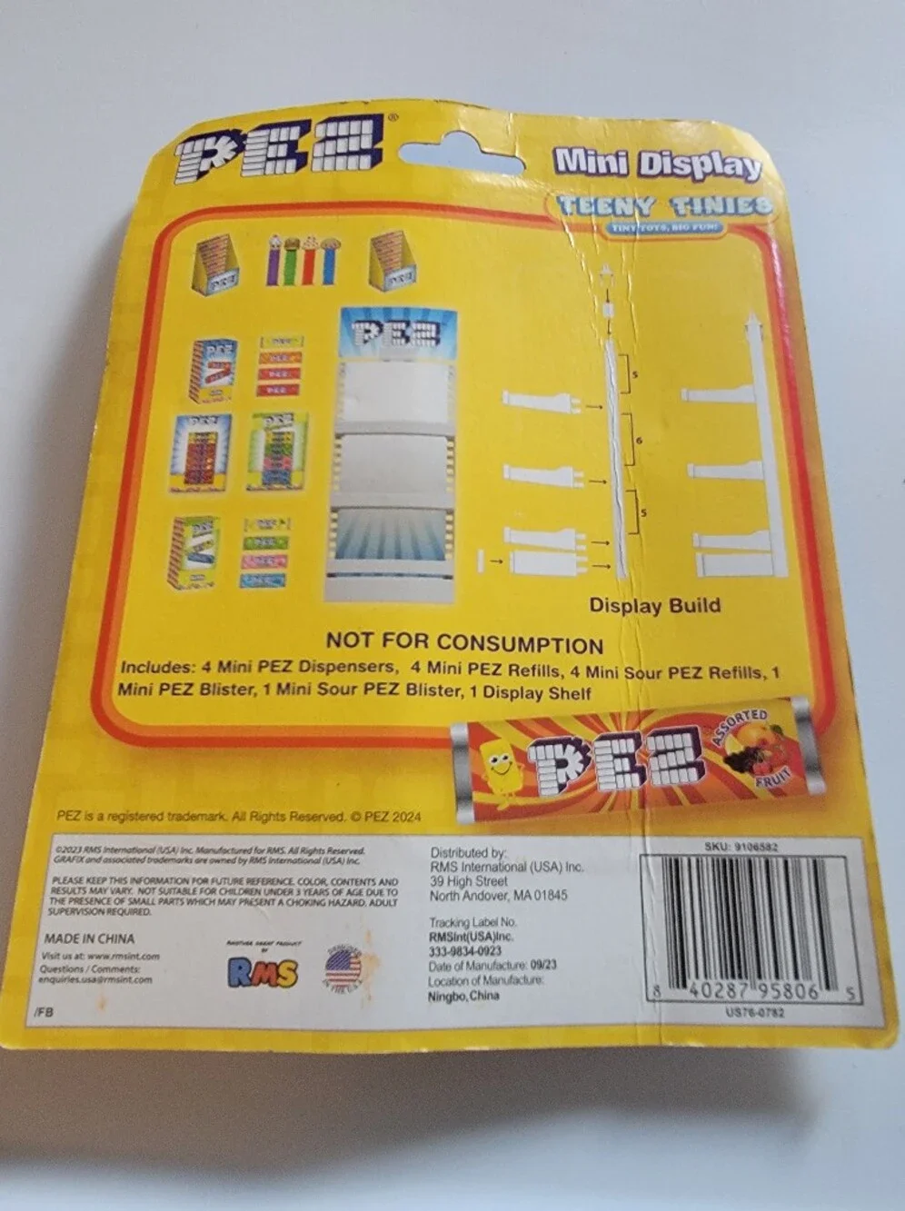 PEZ Teeny Tinies Mini Display Set — NEW/SEALED, One Set
